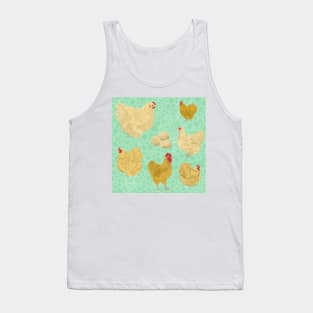 Buff Orpington Chickens Mint Tank Top